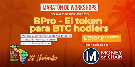 Imagen principal de Workshop gratuito: BPro - El token para BTC hodlers