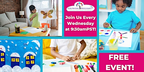 FREE Live, Online Weekly Activity Classes For Children Ages 2-6 Years Old tickets