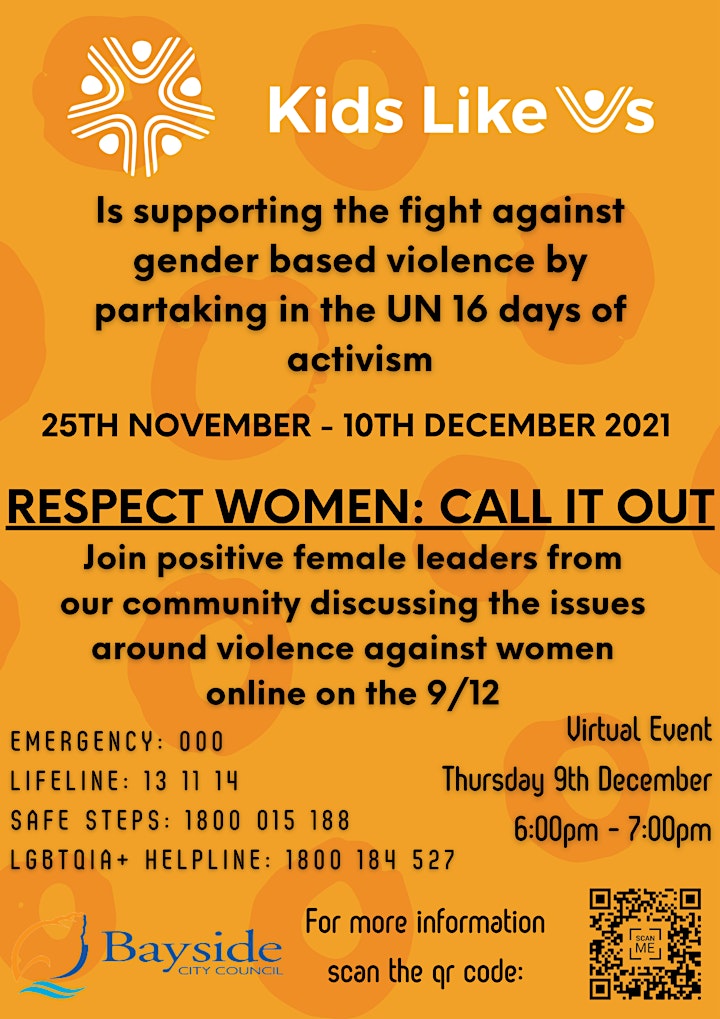 
		16 Days of Activism Against Gender Based Violence - Online Event image
