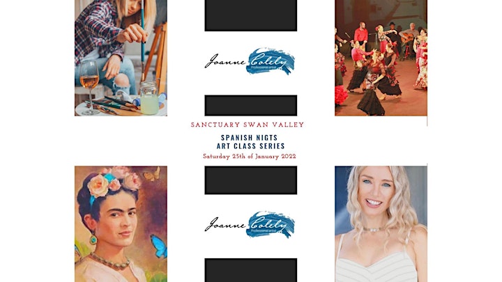 Brushstrokes Spanish Nights, Art Classes with celebrity artist Joanne Coley image