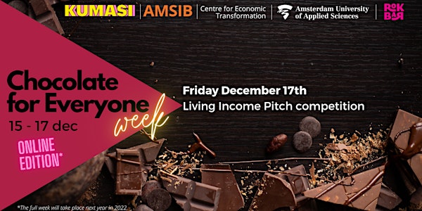 Chocolate for Everyone week - Living income pitch competition