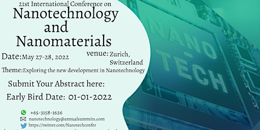 21st International Conference on Nanotechnology and Nanomaterials