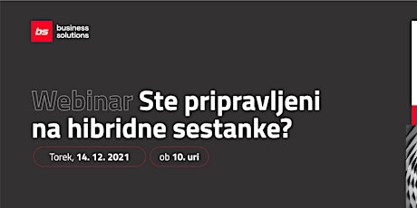 Imagen principal de Ste pripravljeni na hibridne sestanke?