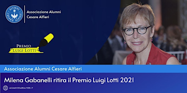 Milena Gabanelli ritira il premio Luigi Lotti 2021