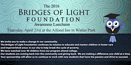 Bridges of Light Foundation  Awareness Luncheon primary image