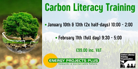 Carbon Literacy Course  - Energy Projects Plus (11 Feb) tickets