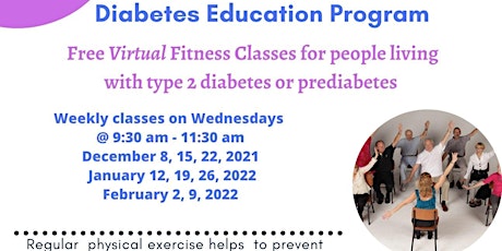 Virtual Fitness class combined with presentations on health topics tickets