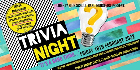 Adult Trivia Night - 'It's a Band Thing...' tickets