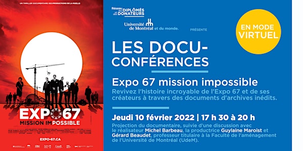 Docu-conférence | Expo 67 mission impossible