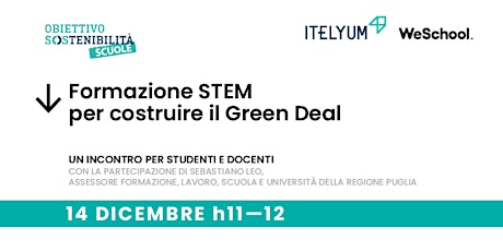 Formazione STEM per costruire il Green Deal primary image