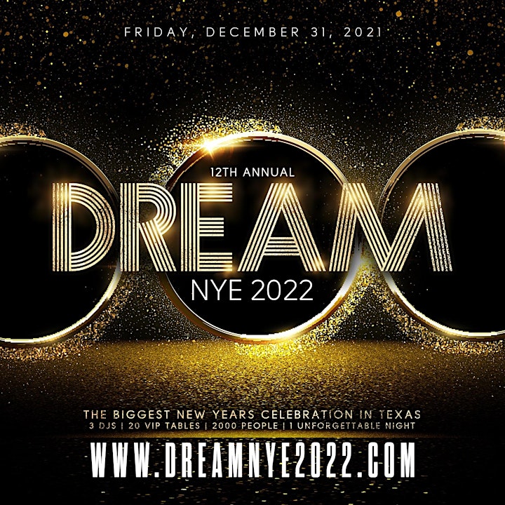 12th Annual Dream NYE - Largest New Years Party in Texas - Dallas Location image