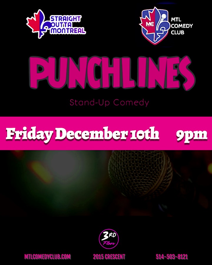 
		Punchlines ( Stand UP Comedy ) MTLCOMEDYCLUB.COM image
