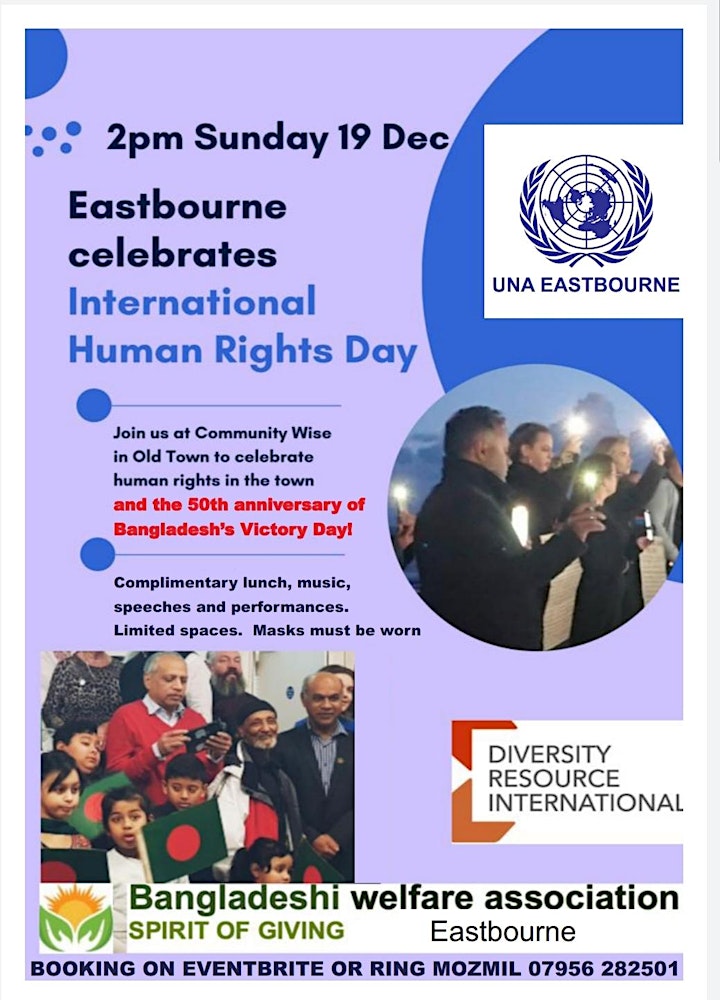 
		International Human Rights and Bangladesh Victory Celebration Day image
