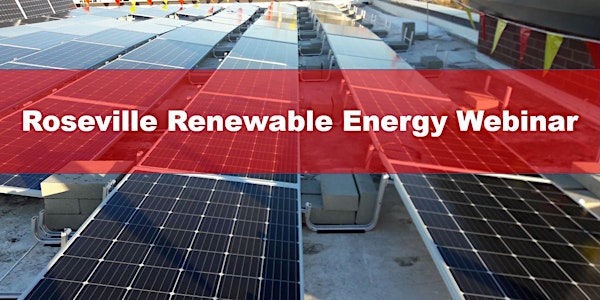 Roseville Renewable Energy Webinar