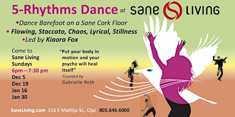 Dance 5Rhythms with KiaOra Fox on Sundays tickets