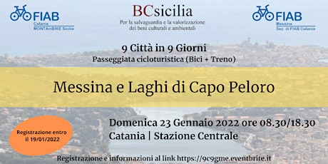 9 Città in 9 Giorni - Ciclotour "Messina e Laghi di Capo Peloro" biglietti