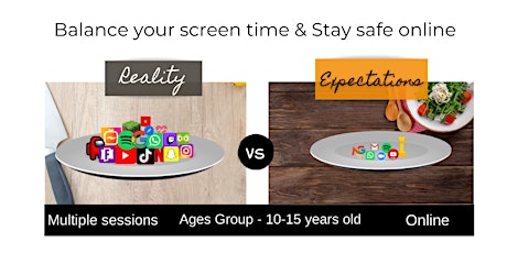 Learn how to balance your own screen time & stay safe online (For kids) tickets