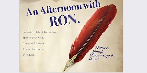 An afternoon with Ron.