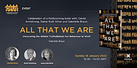 OPUS EVENT - Forthcoming Book  Launch : All That We Are by Gabriella Braun