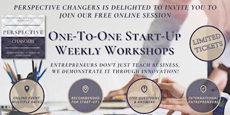 One-To-One Start-Up Weekly Workshops tickets