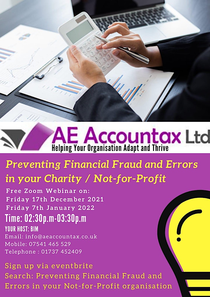 
		Preventing Financial Fraud & Errors in Your Not-For-Profit Organisation image
