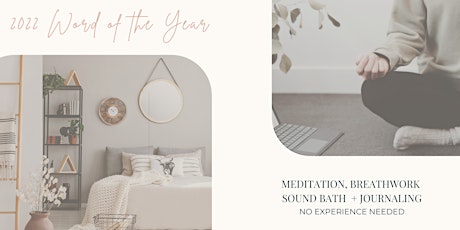 Imagem principal do evento 2022 Word of the Year Virtual Meditation
