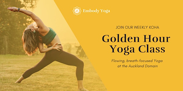 Koha 'Golden Hour Outdoor Yoga' at Auckland Domain