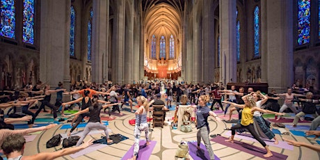 Yoga on the Labyrinth at Grace Cathedral
