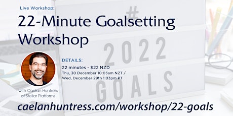 Imagem principal do evento 2022 Goalsetting Workshop