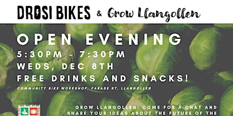 Open evening: Drosi Bikes and Grow Llangollen primary image