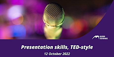 Presentation skills, TED-style (12 October 2022) primary image