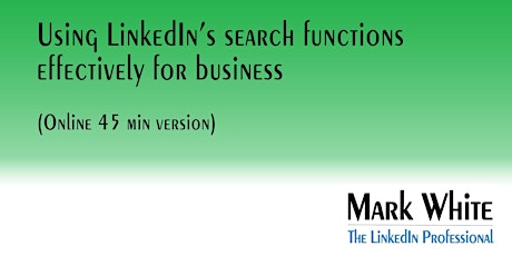 Primaire afbeelding van Using LinkedIn's search functions effectively for business