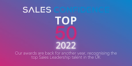 TOP 50 Sales Leaders Awards Evening in London with Sales Confidence tickets