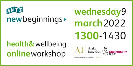 New Beginnings Health and Wellbeing Online Workshop (9 Mar 2022) primary image