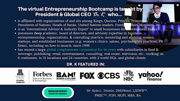 Women's Entrepreneurship Bootcamp (Virtual)(Group A1-P1) image