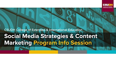 Info Session: Social Media Strategies Program | CSUDH Webinar (2/26/22)