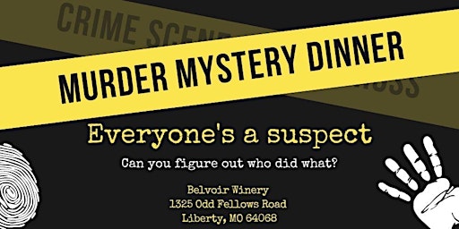 November 26th Murder Mystery Dinner