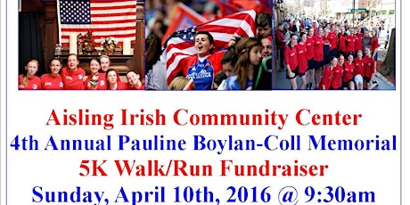 4th Annual 5K Walk/Run Fundraiser in memory of Pauline Boylan-Coll primary image