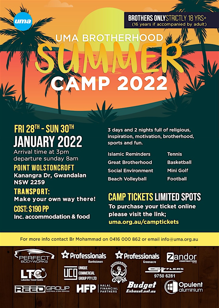 
		2022 UMA SUMMER BROTHERHOOD CAMP image
