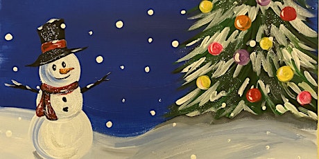 Family Paint Night- Scenic Snowman primary image
