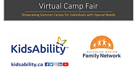 Virtual Camp Fair #3 - Teens & Adults, Waterloo Region & Guelph/Wellington