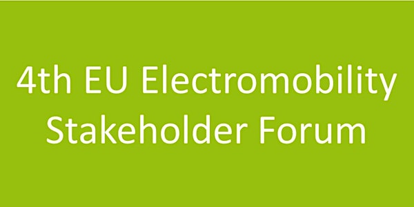4th EU Electromobility Stakeholder Forum