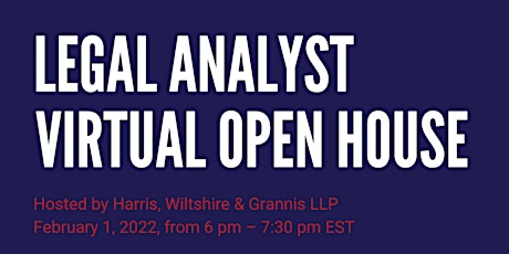2022 HWG Legal Analyst Virtual Open House tickets