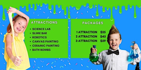 Science Lab, DIY Slime, Painting for Kids tickets