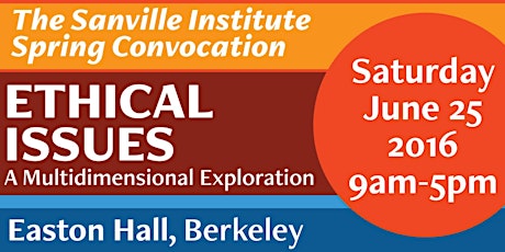 The Sanville Institute Spring Convocation: Ethics primary image