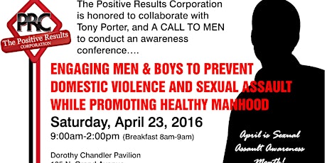 Engaging Men & Boys To Prevent Domestic Violence & Sexual Assault & Promoting Healthy Manhood primary image