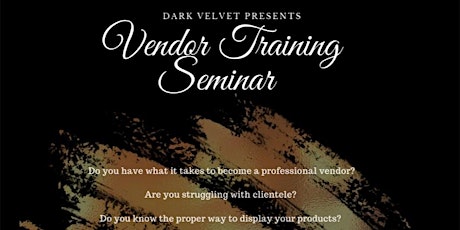 Vendor Training Seminar tickets