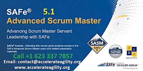 Virtual SAFe Advanced Scrum Master Certification Version 5.1 tickets