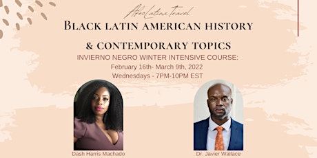 AfroLatinx Travel: Invierno Negro: Black Latin American History Intensive tickets