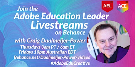 Adobe Education Leaders Craig Daalmeijer-Power Livestream tickets